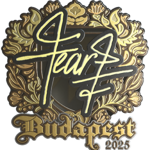 Sticker | fEAR (Gold) | Budapest 2025