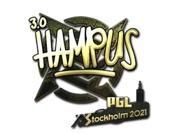 Sticker | hampus (Gold) | Stockholm 2021