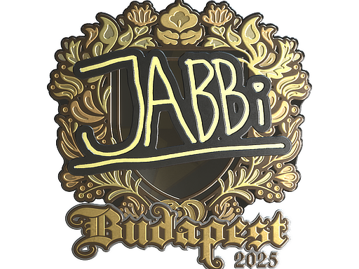 Sticker | jabbi (Gold) | Budapest 2025