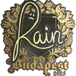 Sticker | rain (Gold) | Budapest 2025