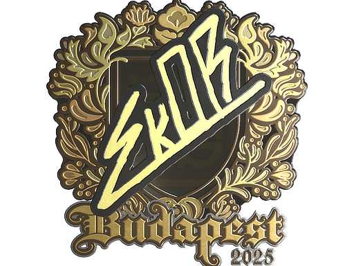 Sticker | sk0R (Gold) | Budapest 2025
