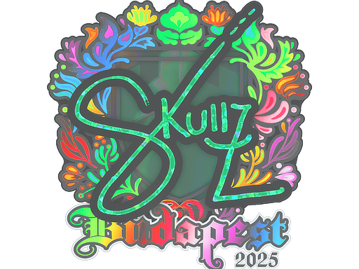 Sticker | skullz (Holo) | Budapest 2025