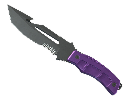 ★ StatTrak™ Survival Knife | Ultraviolet (Well-Worn)