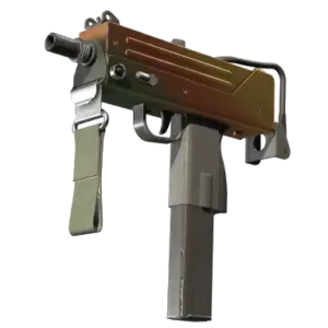 MAC-10 | Amber Fade (Well-Worn)