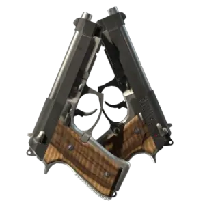 StatTrak™ Dual Berettas | Black Limba (Minimal Wear)