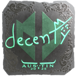 Sticker | decenty (Foil) | Austin 2025