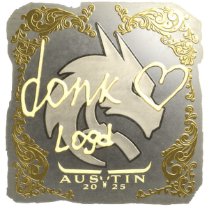 Sticker | donk (Gold) | Austin 2025