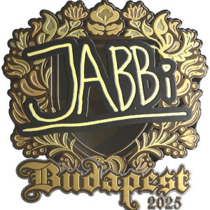 Sticker | jabbi (Gold) | Budapest 2025