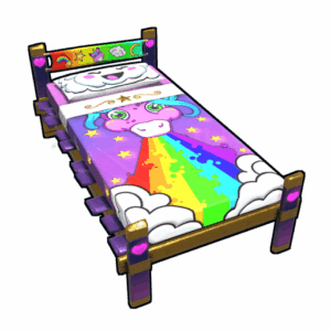 Rainbow Pony Bed