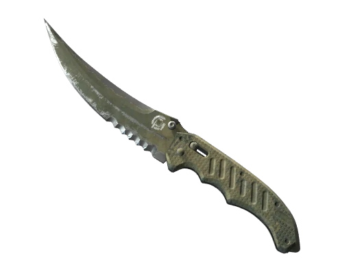 ★ StatTrak™ Flip Knife | Safari Mesh (Battle-Scarred)