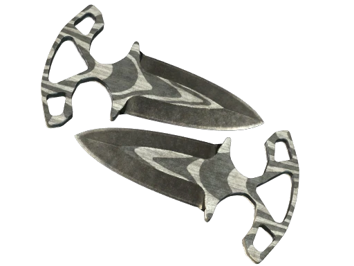 ★ StatTrak™ Shadow Daggers | Black Laminate (Battle-Scarred)
