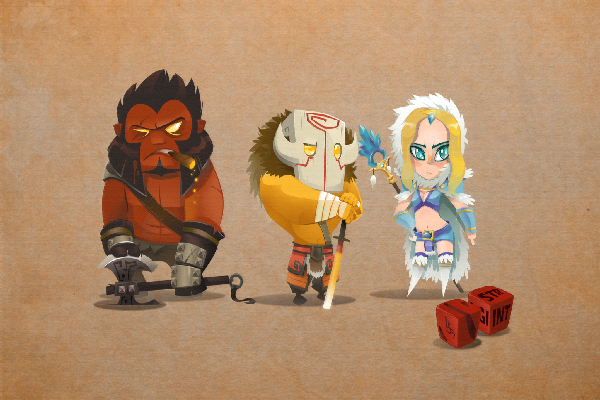 Genuine Three Heroes Loading Screen
