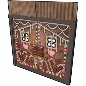 Gingerbread Metal Double Door