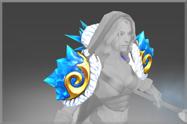 Inscribed Mantle of the Blueheart Sovereign