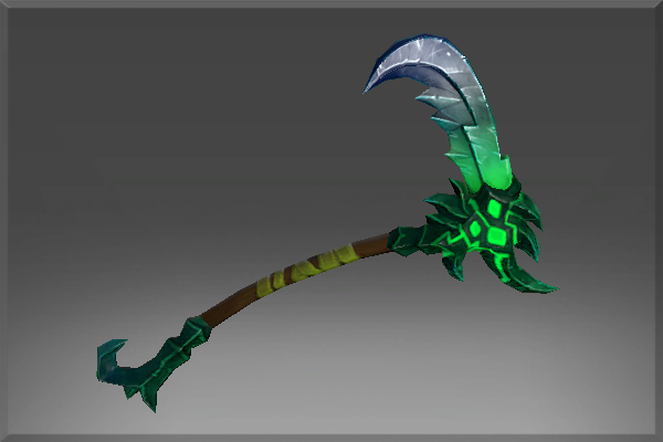 Inscribed Raven Scythe