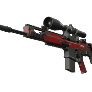SCAR-20 | Crimson Web (Well-Worn)