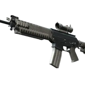 Souvenir SG 553 | Damascus Steel (Well-Worn)