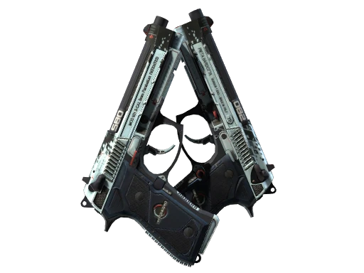 StatTrak™ Dual Berettas | Dezastre (Well-Worn)