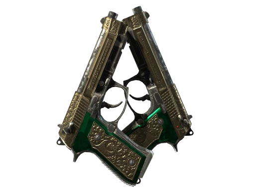 StatTrak™ Dual Berettas | Royal Consorts (Well-Worn)