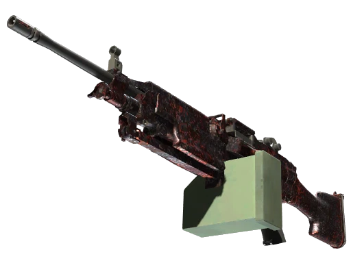 StatTrak™ M249 | Magma (Minimal Wear)