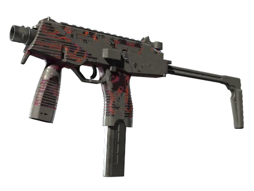 StatTrak™ MP9 | Ruby Poison Dart (Battle-Scarred)
