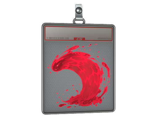 Sticker Slab | Ruby Wave (Lenticular)