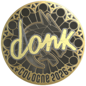 Sticker | donk (Gold) | Cologne 2026