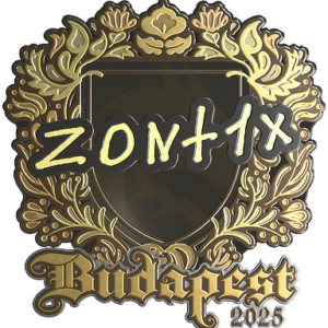 Sticker | zont1x (Gold) | Budapest 2025