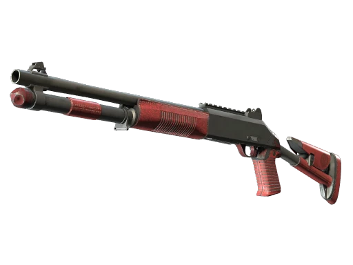 XM1014 | Red Leather (Well-Worn)