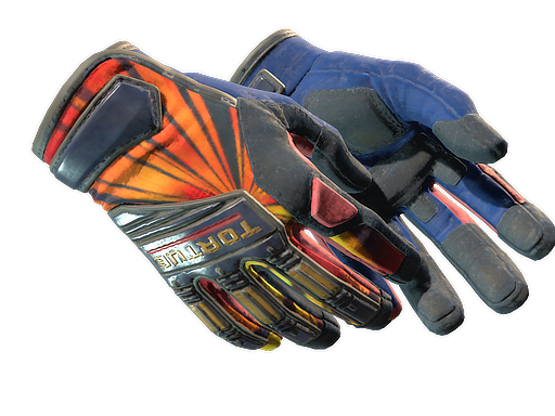 ★ Specialist Gloves | Sunburst (Well-Worn)