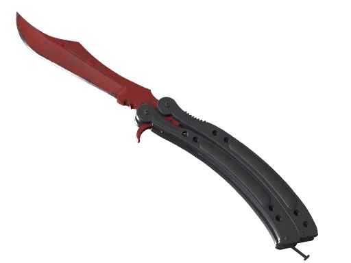 ★ StatTrak™ Butterfly Knife | Crimson Web (Minimal Wear)