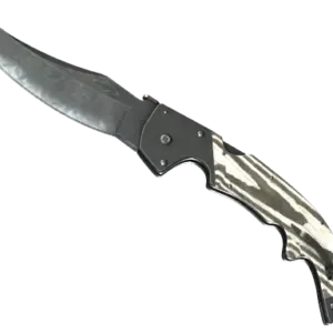 ★ StatTrak™ Falchion Knife | Black Laminate (Minimal Wear)