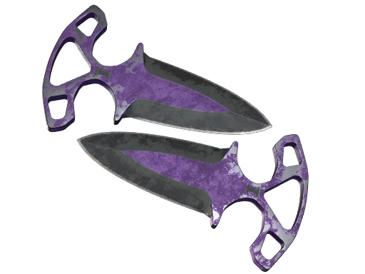 ★ StatTrak™ Shadow Daggers | Ultraviolet (Battle-Scarred)